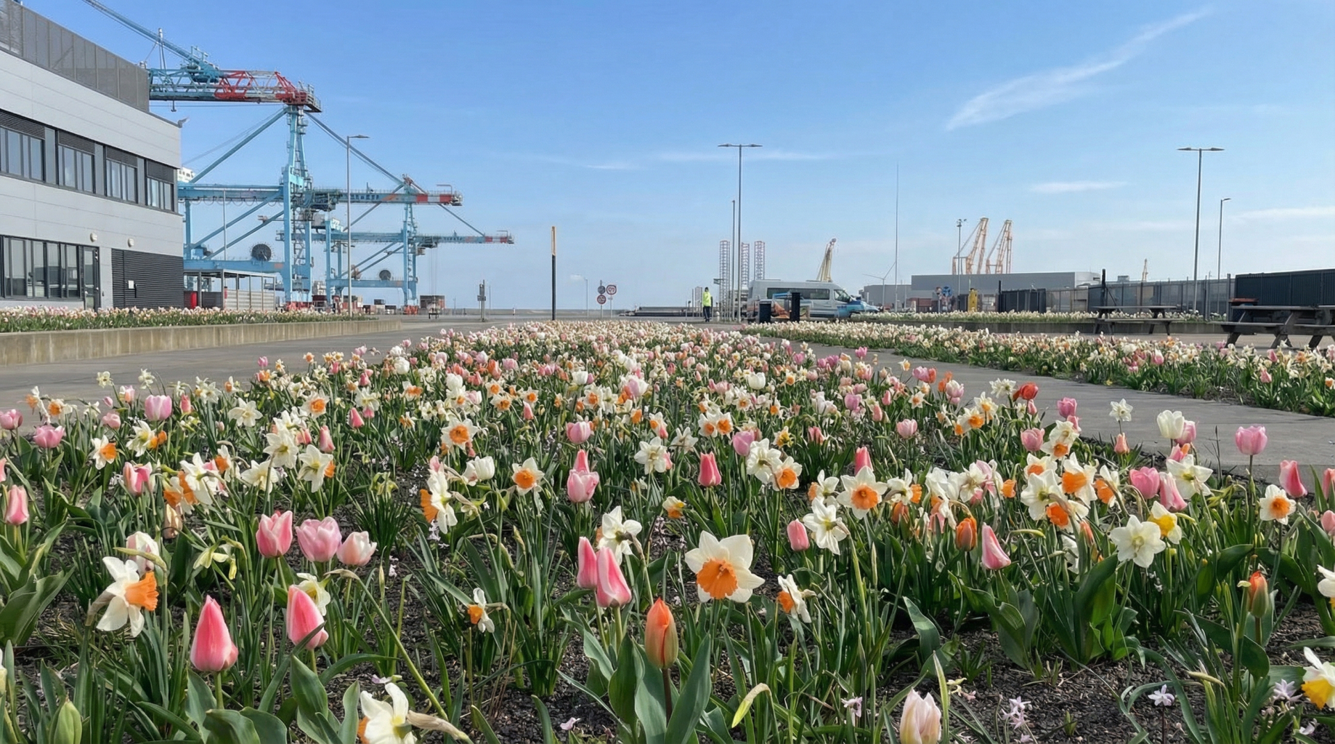  Bloembollen en vaste planten op zout stukje niemandsland
