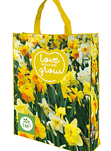 X 1 SHOPPING BAG 25 NARCISSUS 'LOVE WHAT YOU GROW!'