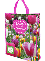 X 1 SHOPPING BAG 30 TULIPA 'LOVE WHAT YOU GROW!'