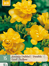 X 15 FREESIA DUBBEL GEEL