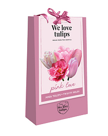 X 1 TAS 20 TULIPA - WE LOVE TULIPS - PINK LOVE