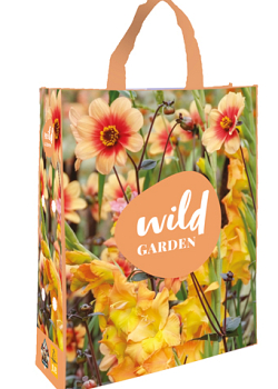 X 1 SHOPPING BAG WILD GARDEN SALMON I