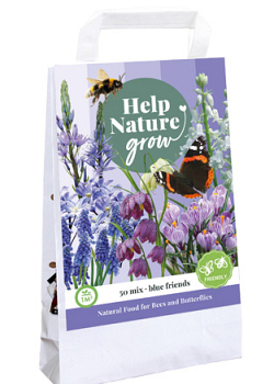 X 1 TAS BLUE FRIENDS - HELP NATURE GROW I