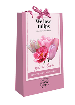 X 1 TAS 20 TULIPA 'WE LOVE TULIPS' PINK LOVE 11/12