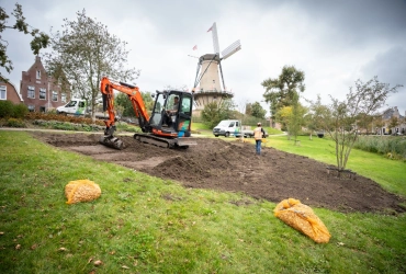 Voorjaar in voorbereiding bij de Molen van Piet