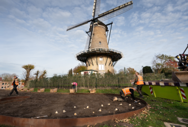 Voorjaar in voorbereiding bij de Molen van Piet