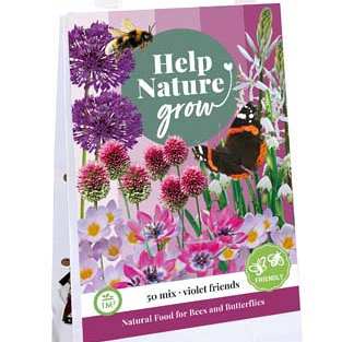 X 1 TAS VIOLET FRIENDS - HELP NATURE GROW I