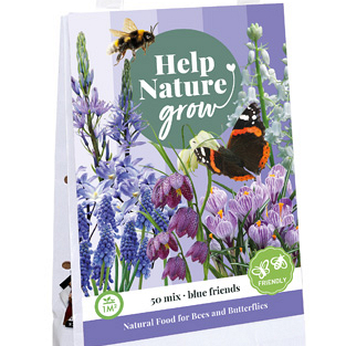 X 1 TAS BLUE FRIENDS - HELP NATURE GROW I