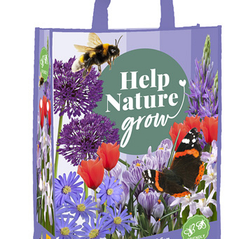 X 1 SHOPPING BAG - HELP NATURE GROW I