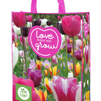 X 1 SHOPPING BAG 30 TULIPA 'LOVE WHAT YOU GROW!' 11/12
