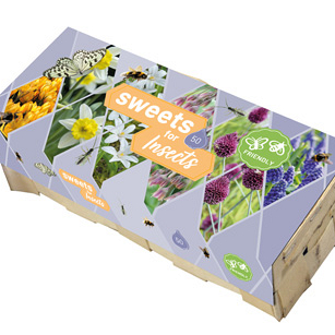 X 1 HOUTEN DOOS 50 BOLLEN 'SWEETS FOR INSECTS' I
