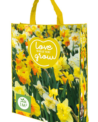 X 1 SHOPPING BAG 25 NARCISSUS 'LOVE WHAT YOU GROW!' 12/14