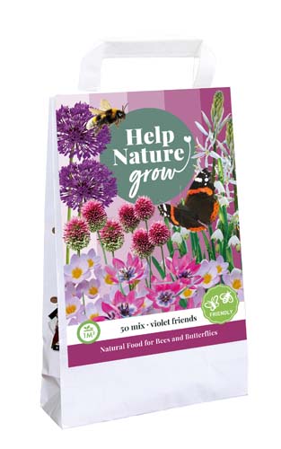 X 1 TAS VIOLET FRIENDS - HELP NATURE GROW I