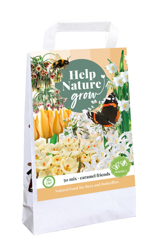 X 1 TAS CARAMEL FRIENDS - HELP NATURE GROW I