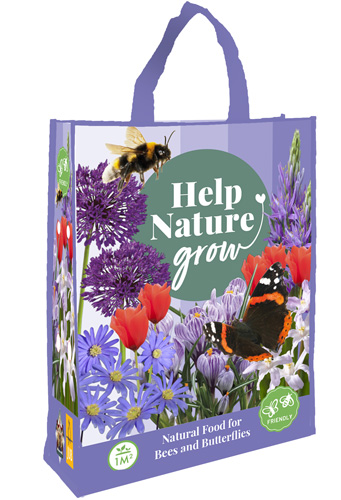 X 1 SHOPPING BAG - HELP NATURE GROW I