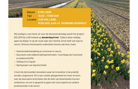 Uitnodiging Demonstratiedag project Bolder 8 mei 2025