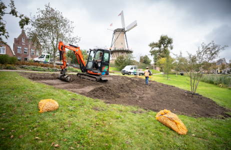 Voorjaar in voorbereiding bij de Molen van Piet