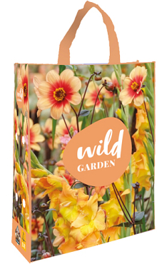 X 1 SHOPPING BAG WILD GARDEN SALMON I