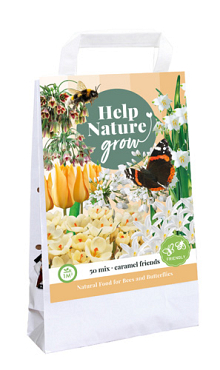 X 1 TAS CARAMEL FRIENDS - HELP NATURE GROW I